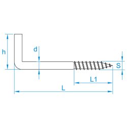 Art. 007  2.20x20x10mm messing massiv vinkelkrog