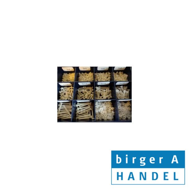 Din 84 nylon maskinskrue sortiment M3 4-30mm