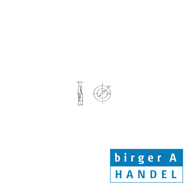 Din 127B  5mm rustfri syrefast A4 fjederskive 