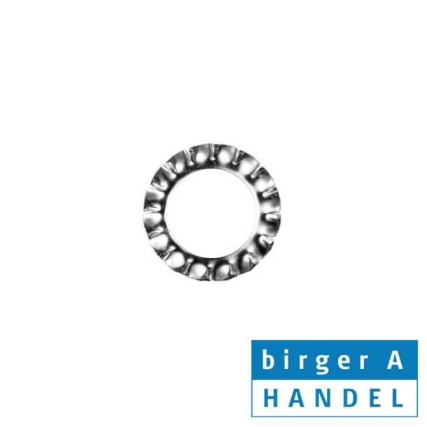 Din 6798A M 6 rustfri syrefast A4 udv. tandskive 