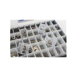 Rustfri syrefast A4 m�trik skive sortiment M3-M12 