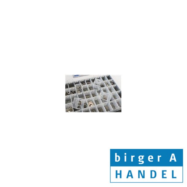 Rustfri syrefast A4 m�trik skive sortiment M3-M12 