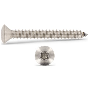 Iso 14587 (din7983) rustfri syrefast A4 pladeskrue LH Tx8 2.9x6.5  