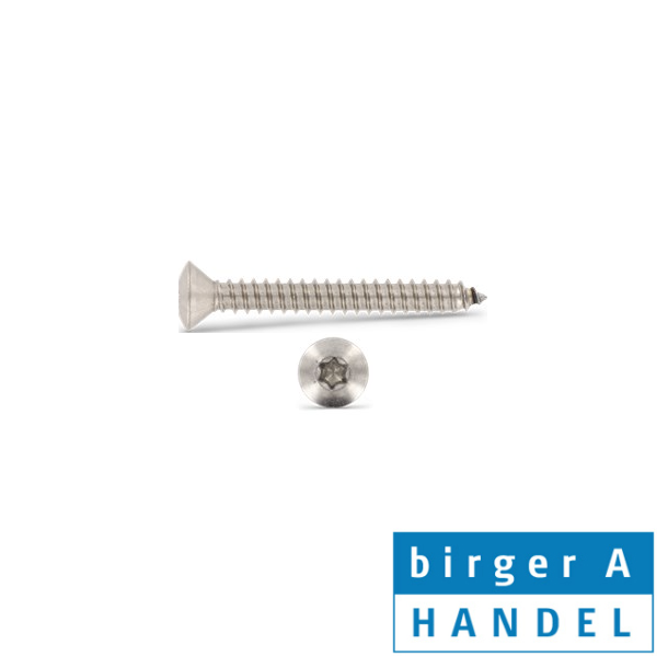 Iso 14587 (din7983) rustfri syrefast A4 pladeskrue LH Tx8 2.9x6.5  