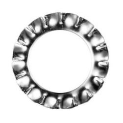 Din 6798A M 8 rustfri syrefast A4 udv. tandskive