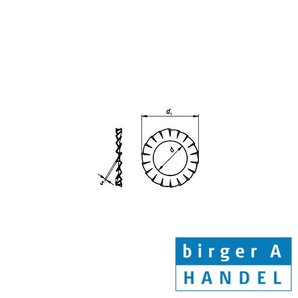 Din 6798A M12 rustfri syrefast A4 udv. tandskive  