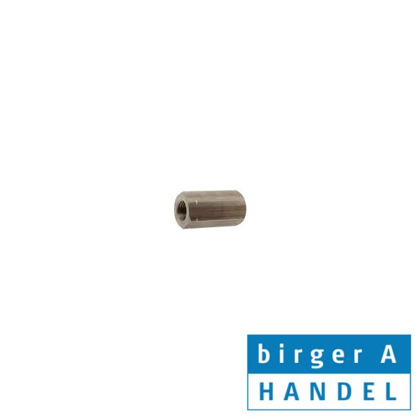 Gevindmuffe syrefast A4 6-kantet M 12x30