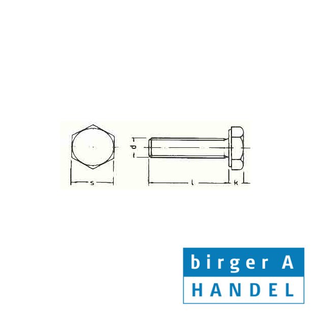 Din 933 M 4x30 rustfri syrefast A4 stskrue 