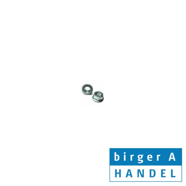 Din 6923S rustfri syrefast A4 M3 flangemtrik med riller  