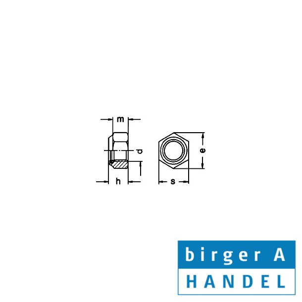 Din 980 syrefast A4 helmetallisk lsemtrik M10  