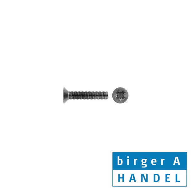 Din 965 syrefast A4 skrue UH PZD M 6x12 pakke a 200 stk