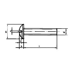  FRH M 4x50 rustfri A2 fladrundhoved skrue m/krv