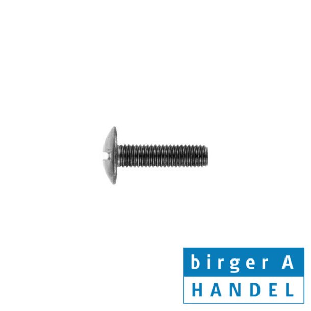 FRH M 6x30 rustfri A2 fladrundhoved skrue m/krv