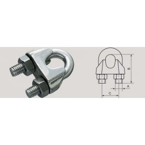 B�jlewirel�s rustfri syrefast A4 13 mm