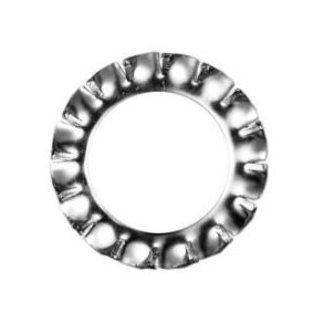 Din 6798A M2.5 rustfri syrefast A4 udv. tandskive 