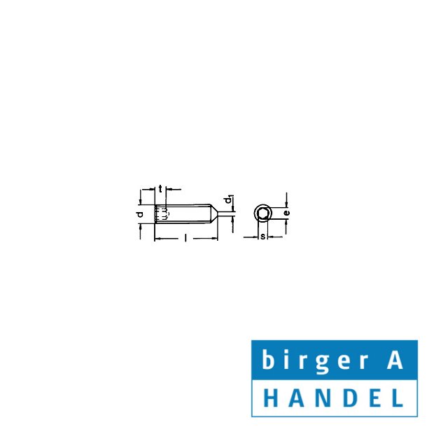 Iso 4027 (din 914) M 5x8 rustfri syrefast A4 pinolskrue med spids 