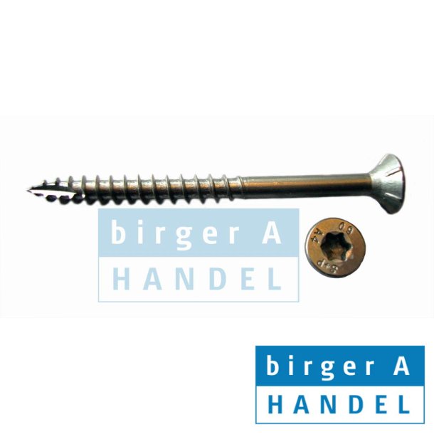 Art. 9147 � 6.0x50/30 rustfri syrefast A4 sp�npladeskrue m/borspids torx 25