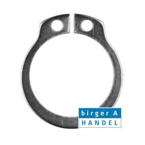 Din 471 A1 1.4122 rustfri udv. lsering for aksler A22