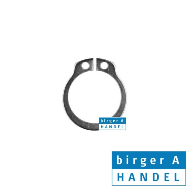 Din 471 A1 1.4122 rustfri udv. lsering for aksler A22