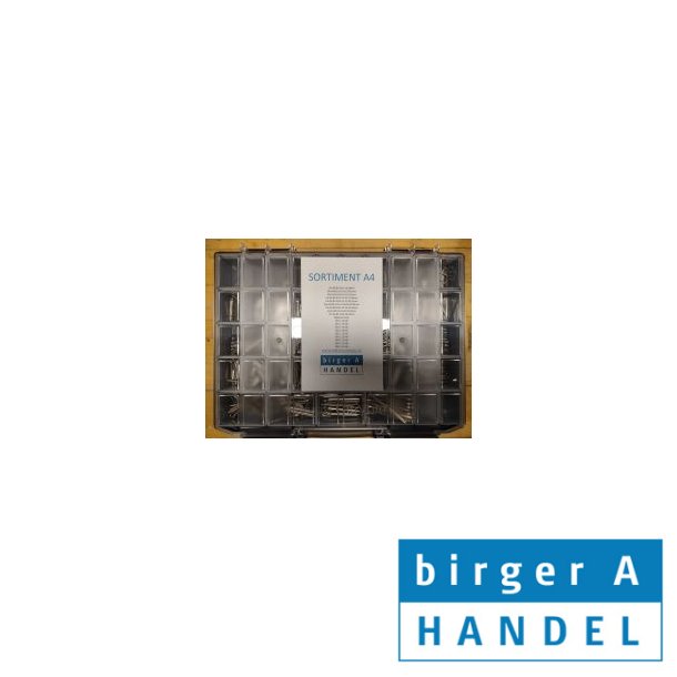 Din 94 rustfri syrefast A4 split sortiment �1.0-6.3mm 