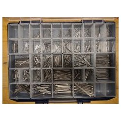 Din 94 rustfri syrefast A4 split sortiment �1.0-6.3mm 