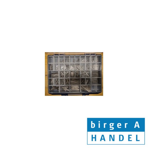 Din 94 rustfri syrefast A4 split sortiment �1.0-6.3mm 