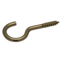 Art 011 2.2x27x8mm messing massiv skruekrog