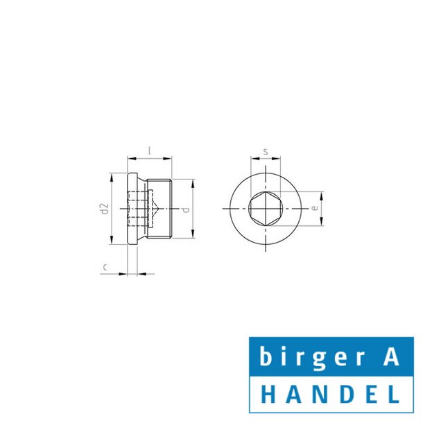 Din 908 MF 12x1.5 rustfri syrefast A4 indv.6kt.prop