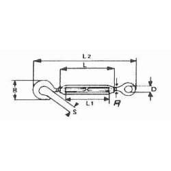 Bardunstrammer je/krog syrefast A4 M5  