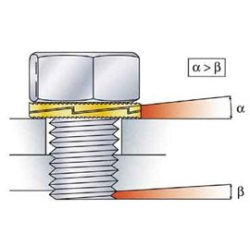 Nord-Lock M12kile-lseskiver i rustfrit syrefast A4