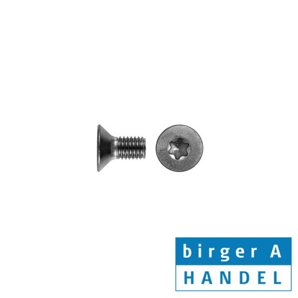 Din 7991 M 6x25 rustfri syrefast A4 undersnket torx skrue Tx30