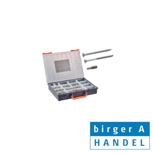 Art 9047 sp�npladeskrue sortiment rustfri syrefast A4 �3.0-5.0 unders�nket Torx