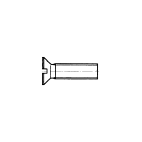 Din 963 M 8x70 rustfri syrefast A4 undersnket lige krv