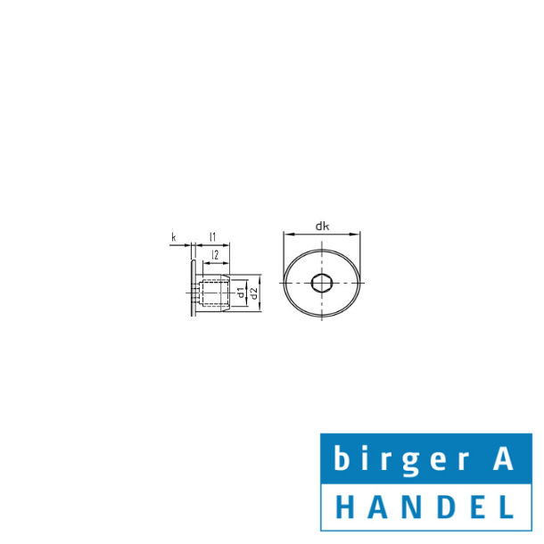 Muffemtrik M 5X9 rustfri syrefast A4 fladt hoved 