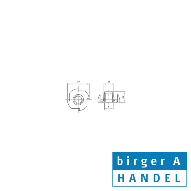 Beslagmtrik M10 for tr rustfri A2