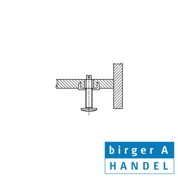 Beslagmtrik M8 for tr rustfri A2