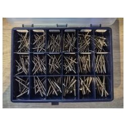 Blindnitte sortiment rustfri syrefast A4 18 rums � 3.0-3.2-4.0-4.8-5.0