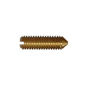 Din 553 messing M 3x4 pinolskrue lige krv spids ende