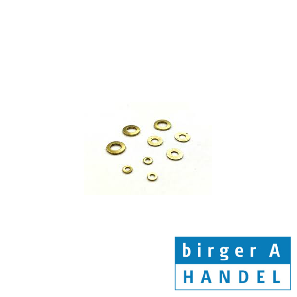 Din 433 messing M12 13x20x2.0 skive med lille udvendig diameter