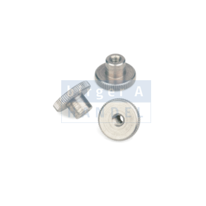 Din 466  M 5 knurled rustfri 1.4305 fingermtrik med nav