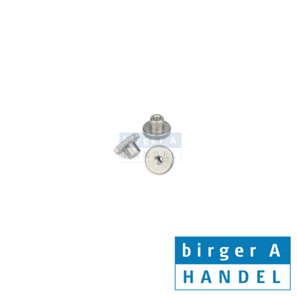 Din 466  M 2 knurled rustfri 1.4305 fingermtrik med nav
