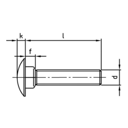 Din 603 messing M 6x40 brddebolt