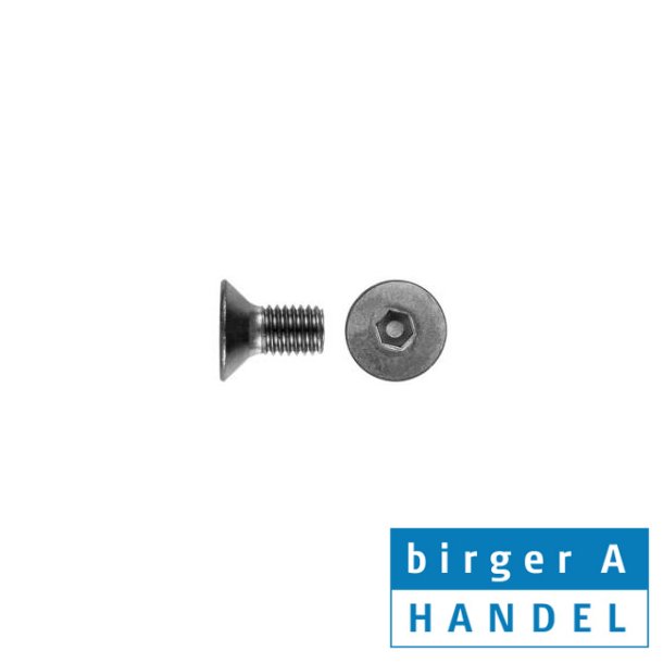 Iso 10642 (din 7991) M 4x60 rustfri syrefast A4 UH insex skrue