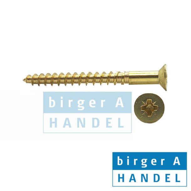 Din7997messing 4.0x16trskrue undersnketpozidrive