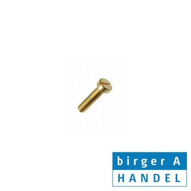 Din 84 messing M 1.6x16 maskinskrue CH lige krv