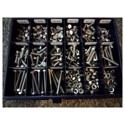 Din 933 M 6 rustfri syrefast A4 s�tskrue sortiment 18 rums