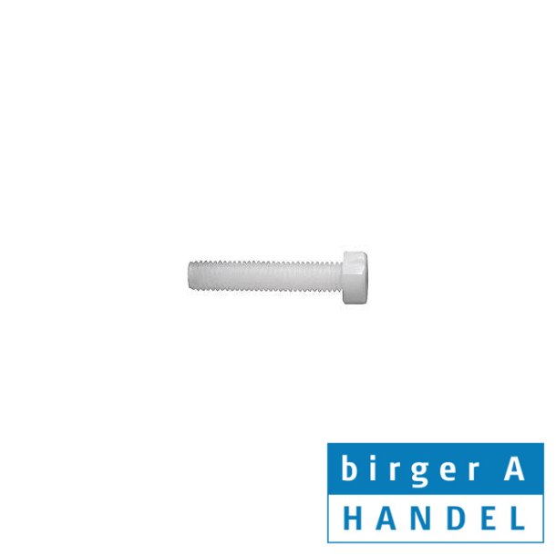 Din 933 nylon stskrue M 5x40