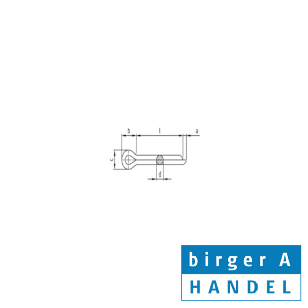 Din 94  5.0x20 rustfri syrefast A4 split