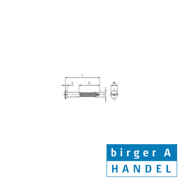Din 95 messing  4.5x35 linsehoved trskrue lige krv