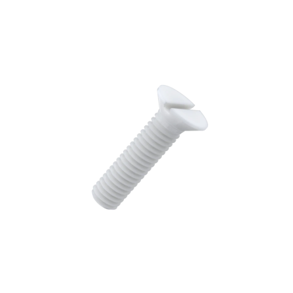 Din 963 nylon PA M 3x20 undersnket maskinskrue lige krv